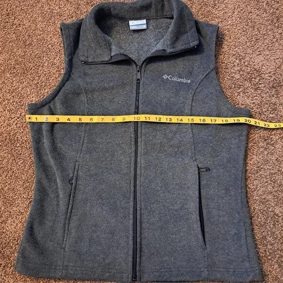 Columbia Ladies Benton Springs Gray Vest full zip Size Medium - Picture 5 of 7